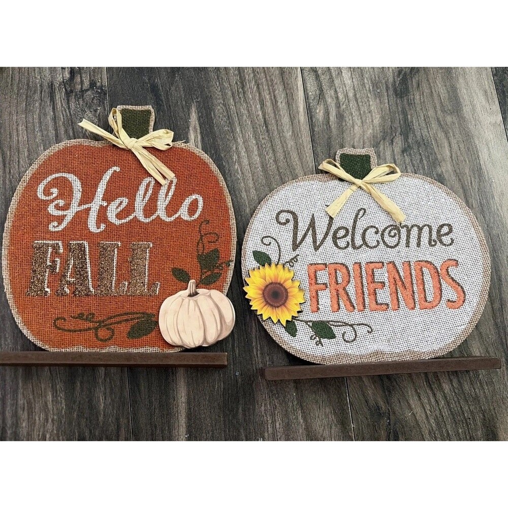 Fall Table Top Decor  2pc Set